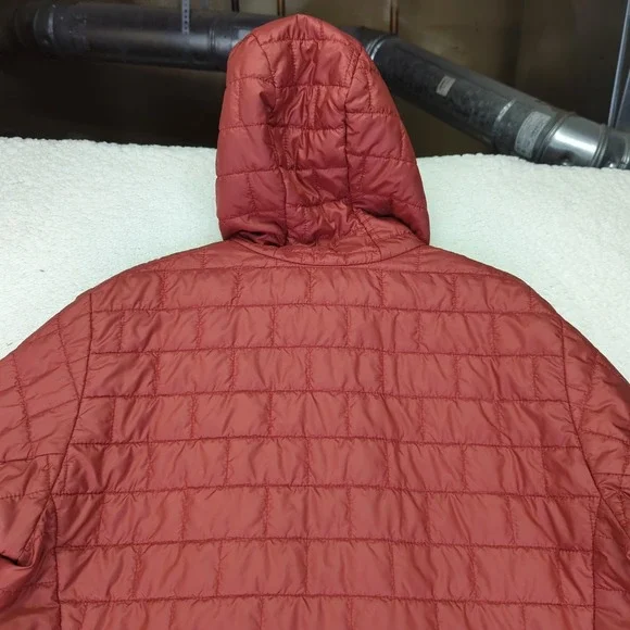 Patagonia Mens Nano Puff Hoody Jacket 84222 Full Zip Quilted Orange Large Hoodie - Picture 5 of 10